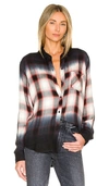 Rails Hunter Ombre Plaid Button Down Shirt In Neutral