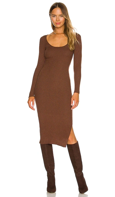 L'academie Nessa Jumper Dress In Chocolate