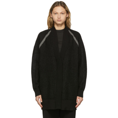 Y-3 Black Classic Sheer Knit Cardigan