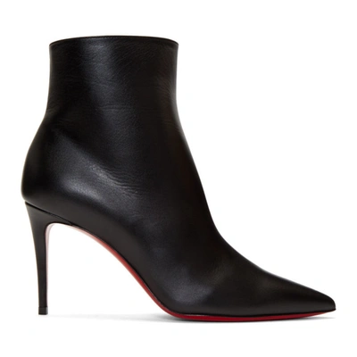 Christian Louboutin So Kate Booty High Heels Ankle Boots In Black Leather