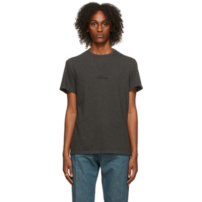 Maison Margiela Grey Jersey Logo T-shirt