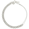 JUSTINE CLENQUET SILVER BETTY CHOKER NECKLACE