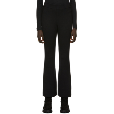 Caes Black Relaxed Knitted Trousers