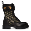 VERSACE BLACK SAFETY PIN BOOTS