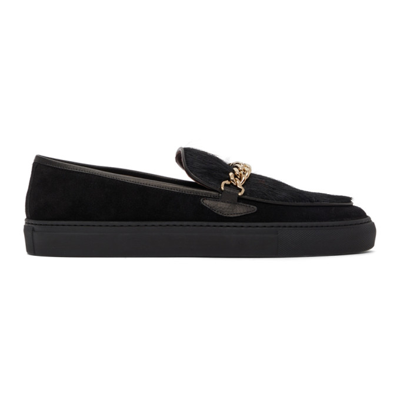 Human Recreational Services Ssense Exclusive Black Hair Loafers