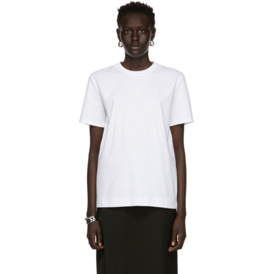Caes White Organic Cotton Oversized T-shirt In Off White