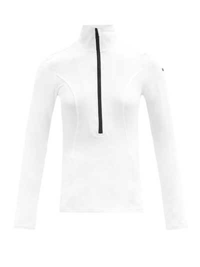 Goldbergh Serena Half-zip Thermal Base-layer Top In Weiss