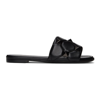 Valentino Garavani Roman Stud Quilted Slide Sandals In Black