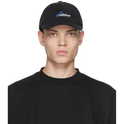We11 Done We11done Logo Embroidered Baseball Cap In Black