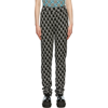 We11 Done Black Wool & Cashmere Knit Logo Leggings In Black