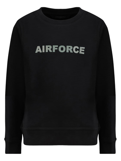 Airforce Kids Sweatshirt For Boys In Black
