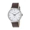 SIMPLIFY THE 3400 WHITE DIAL DARK BROWN LEATHER WATCH SIM3401