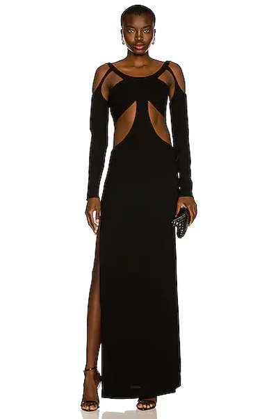 Monot Cutout Backless Maxi Dress In Black