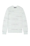 A-cold-wall* Chain Jacquard Knit Sweater In Ice Grey