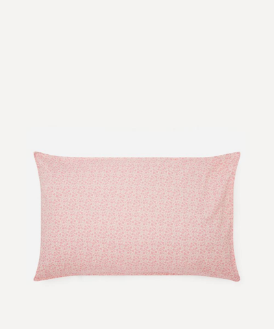 Coco & Wolf Floral Stencil Cotton Pillowcases Set Of Two In Pink