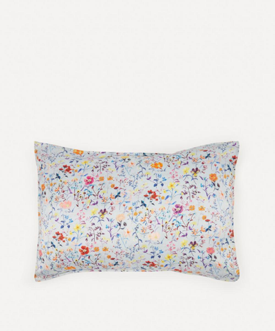 Coco & Wolf Linen Garden Silk Pillowcases Set Of Two In Grey