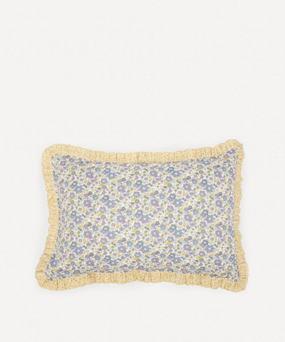 Coco & Wolf Betsy Organic And Floral Stencil Frill Edge Pillowcases Set Of Two In Assorted
