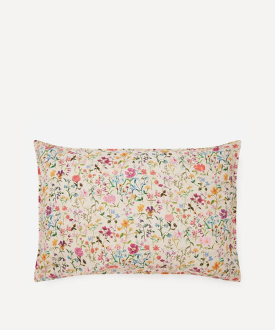 Coco & Wolf Linen Garden Cotton Pillowcases Set Of Two In Pink
