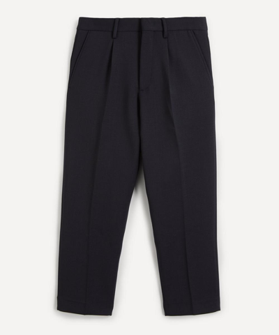 Nn07 Bill 1684 Wool-blend Trousers In Navy Blue