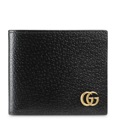 Gucci Leather Gg Marmont Bifold Wallet In Black