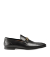 GUCCI LEATHER JORDAAN LOAFERS,12156650
