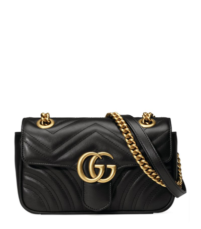 Gucci Mini Marmont Matelassé Shoulder Bag In Black