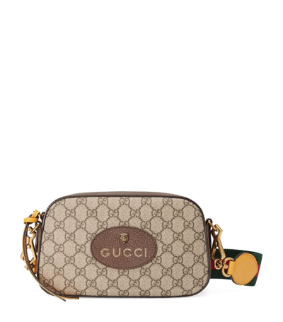 Gucci Neo Vintage Gg Supreme Canvas Camera Bag In Brown