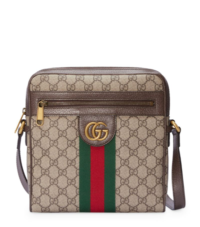 Gucci Small Ophidia Messenger Bag In Brown
