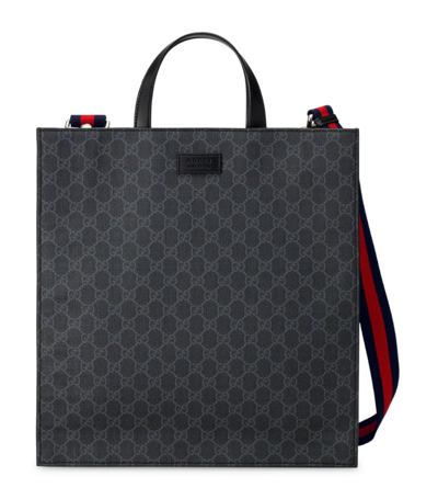 Gucci Gg Supreme Tote Bag In Black