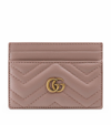 GUCCI LEATHER GG MARMONT CARD HOLDER,13692636