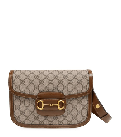 Gucci 1955 Horesbit Shoulder Bag In Brown