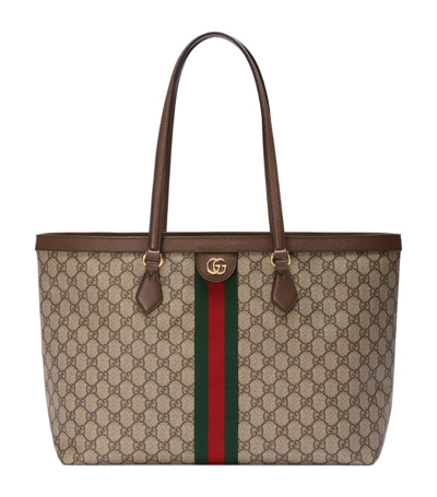 Gucci Ophidia Double G Tote Bag In Neutrals