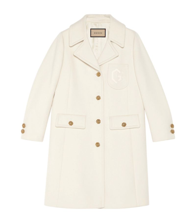 GUCCI WOOL DOUBLE G COAT,17057303