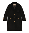 GUCCI DOUBLE G EMBROIDERED COAT,17015147