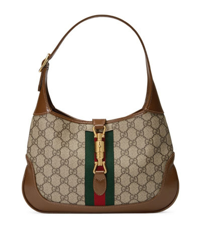 Gucci Small Jackie 1961 Shoulder Bag In Beige,ebony,brown