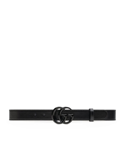 GUCCI LEATHER THIN GG MARMONT BELT,17431193