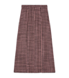 GUCCI WOOL HOUNDSTOOTH SKIRT,17431204