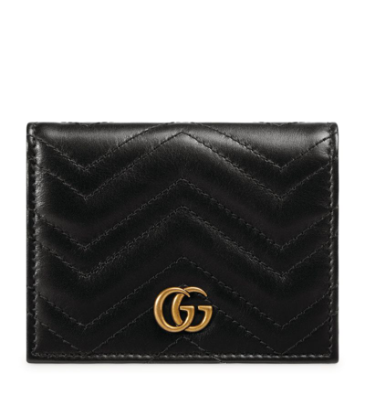 Gucci Leather Marmont Wallet In Black