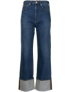 Tu Es Mon Tresor + Net Sustain The Carnelian High-rise Straight-leg Jeans In 蓝色