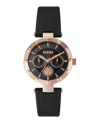 Versus Sertie Leather Strap Watch, 36mm In Black