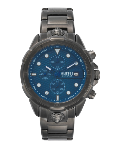 Versus Arrondissement Chronograph Bracelet Watch, 46mm In Blue/gray