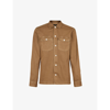 Allsaints Spotter Cotton Solid Regular Fit Button Down Camp Shirt