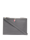 THOM BROWNE DOUBLE ZIP CROSSBODY BAG