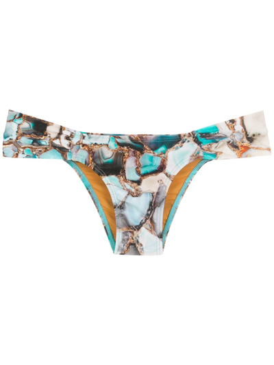 Lygia & Nanny Calça Ritz Estampada Bikini Bottoms In Blue