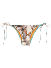Lygia & Nanny Thai Marble-print Pants In Blue