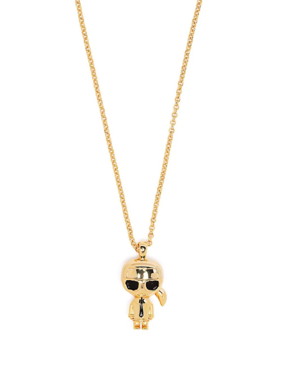 Karl Lagerfeld Ikonik Karl Necklace In Gold