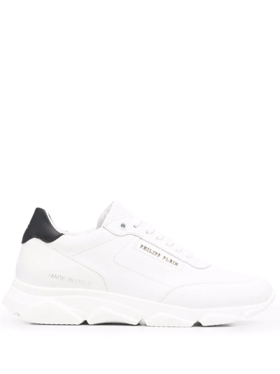Philipp Plein Low-top Lace-up Trainers In White