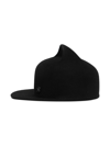 Maison Michel Jamie Felt Ear Cap In Black
