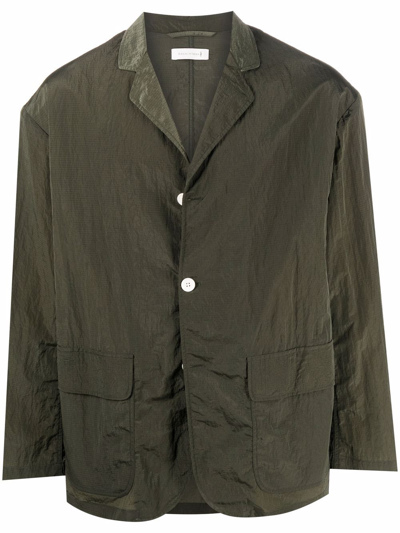 Mackintosh Captain Single-breasted Jacket In Green