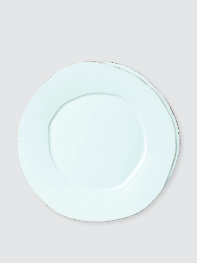 Vietri Lastra European Dinner Plate In Aqua